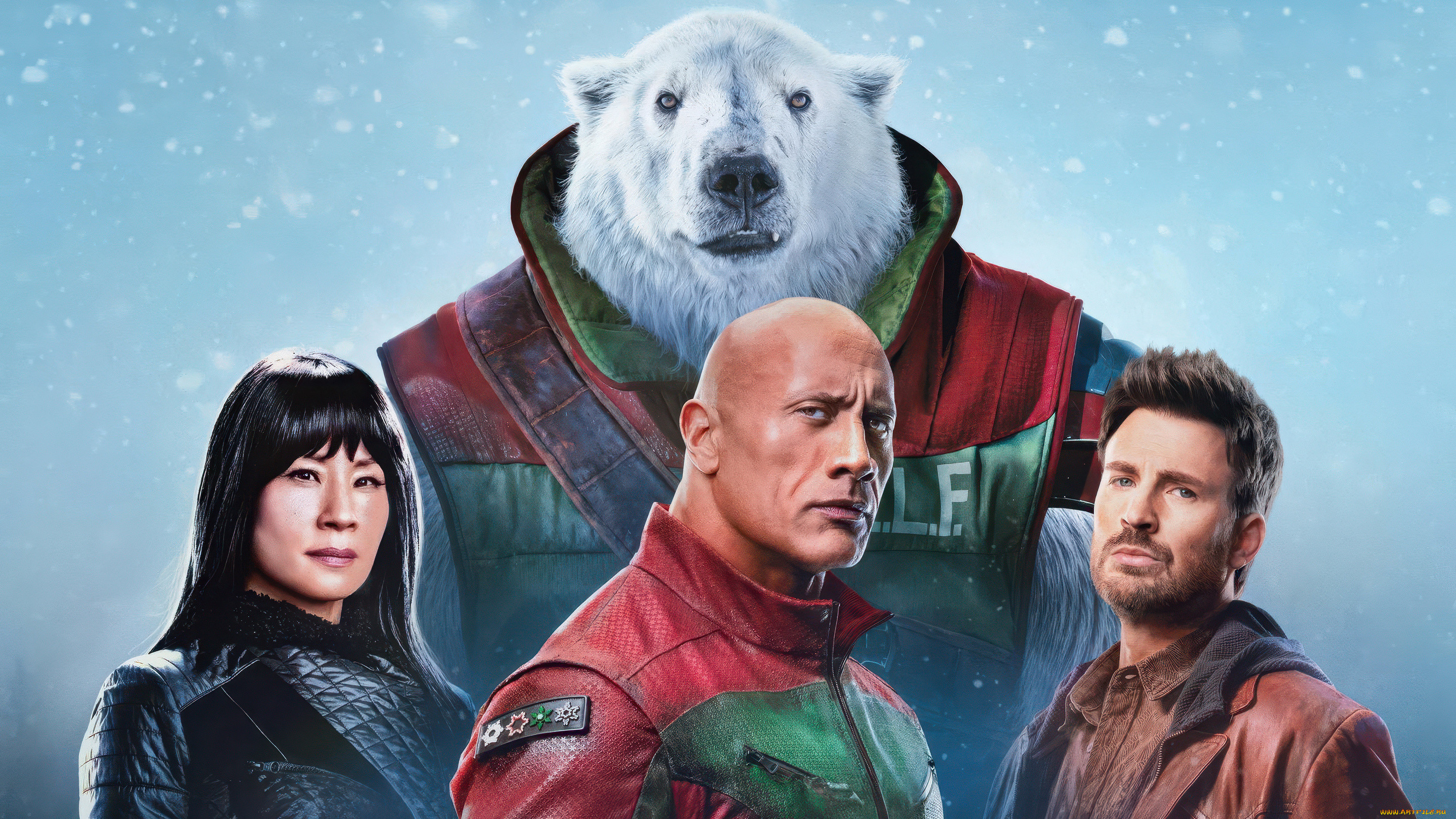 red one ,  2024 ,  , red one, , , poster, dwayne, johnson, chris, evans, , , , , , , , , , 